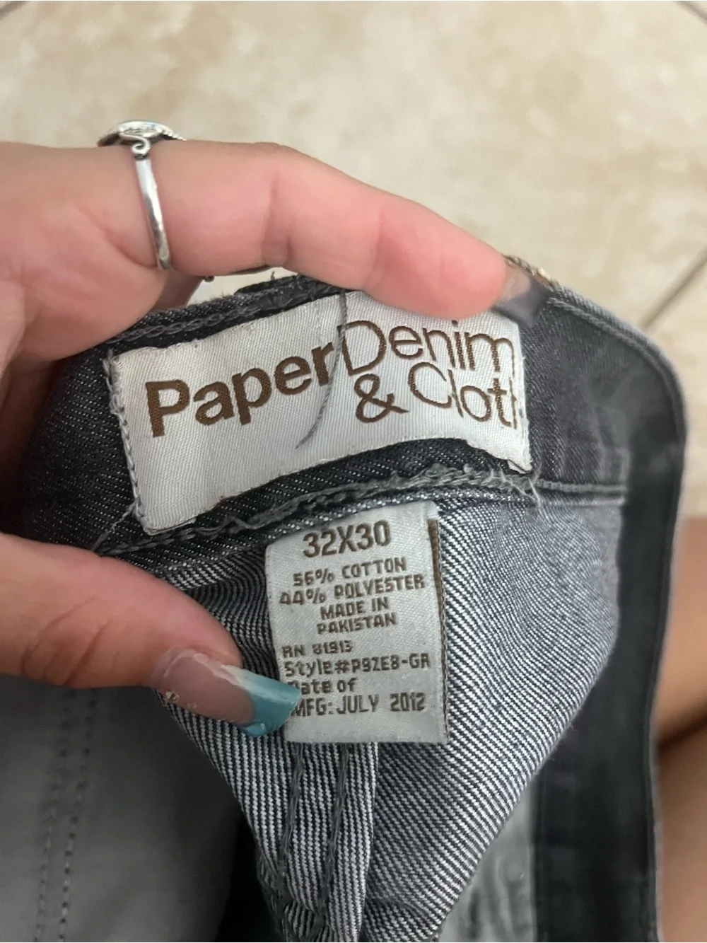 Paper Denim & Cloth Black Frayed Hem Jean Shorts
